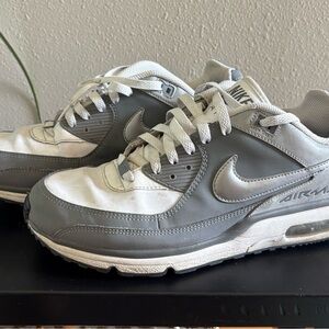 Nike Air Max White and Gray Sneakers